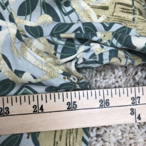Paradise Coves Button Down Camp Shirt Hawaiian Tiki Floral Print Silk XL Casual - Picture 6 of 7